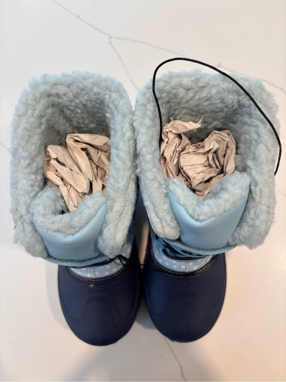 Target Bluey Kids Snow Boots in Light Blue & Navy